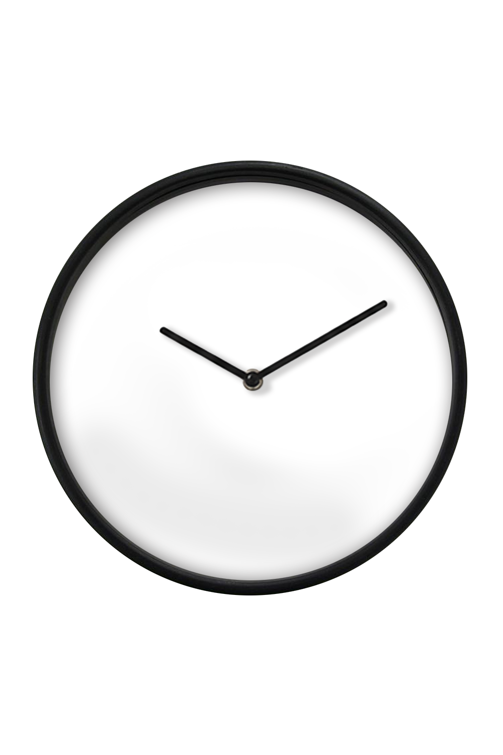 Black Wall Clock, Black Hands — blank product