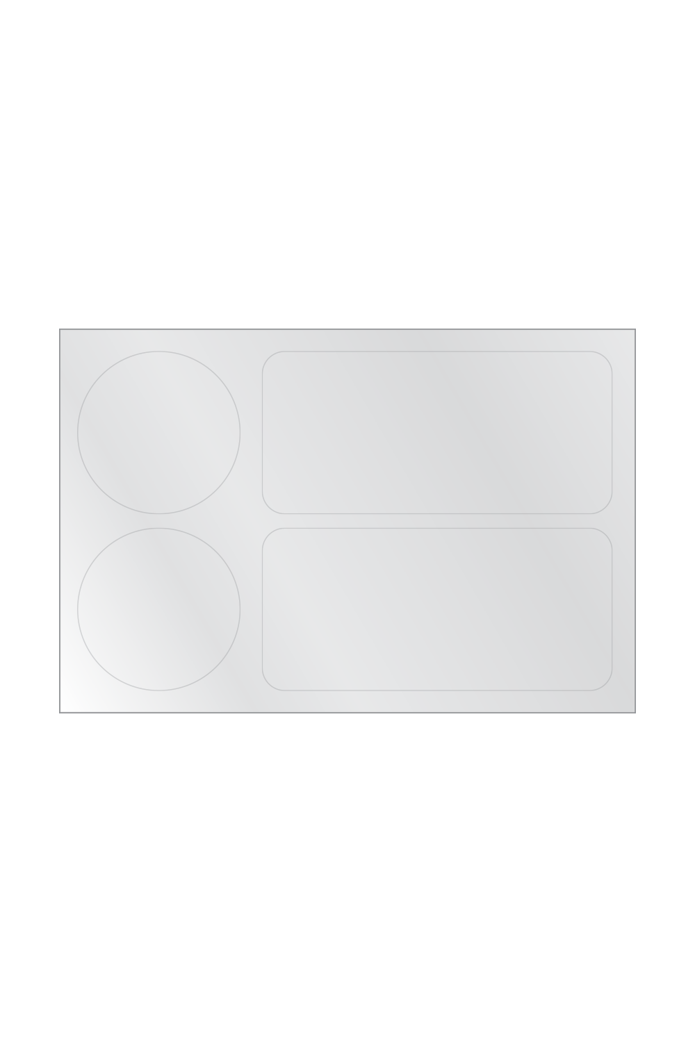 4x6 Transparent Sticker Sheet — blank product