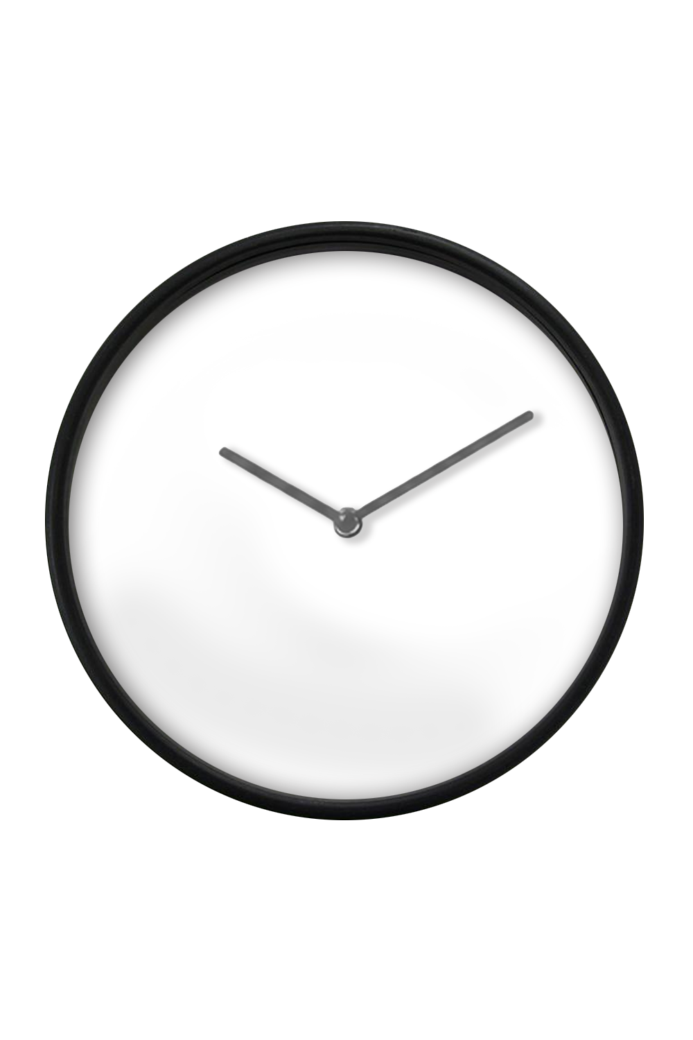 Black Wall Clock, Grey Hands — blank product