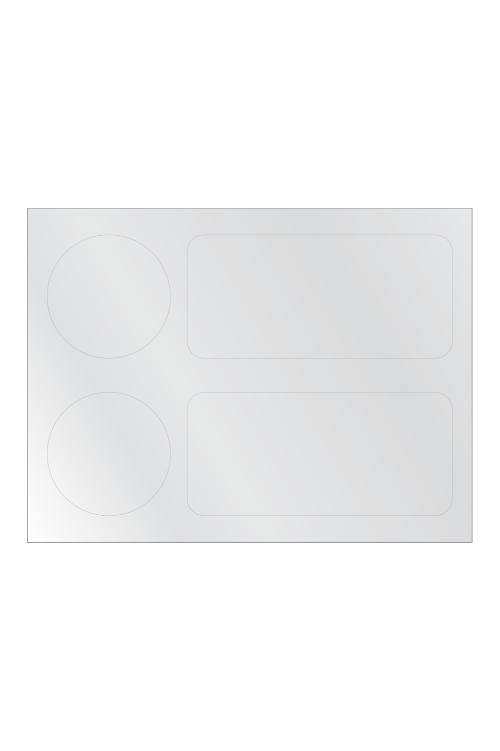 6x8 Transparent Sticker Sheet — blank product