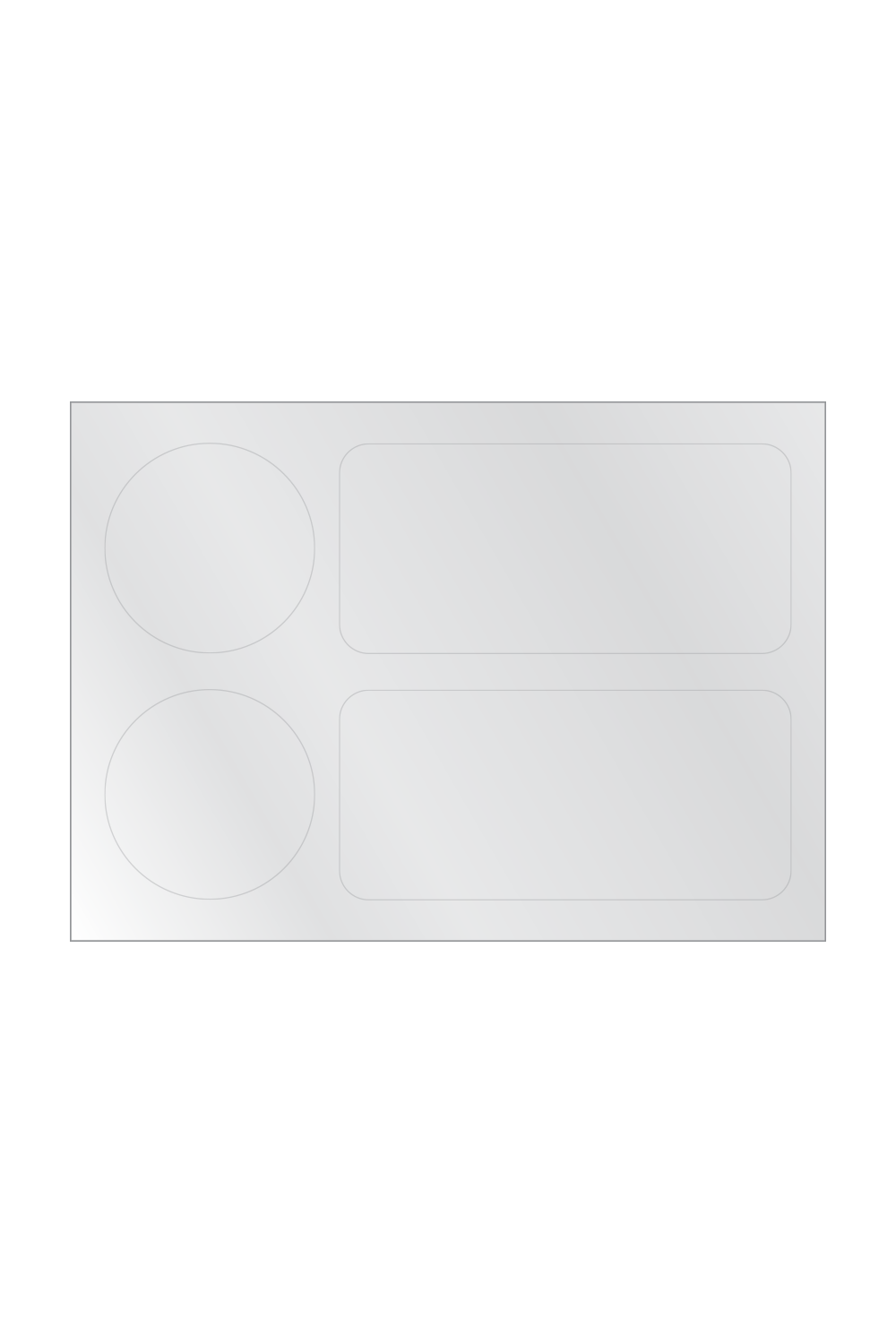 5x7 Transparent Sticker Sheet — blank product