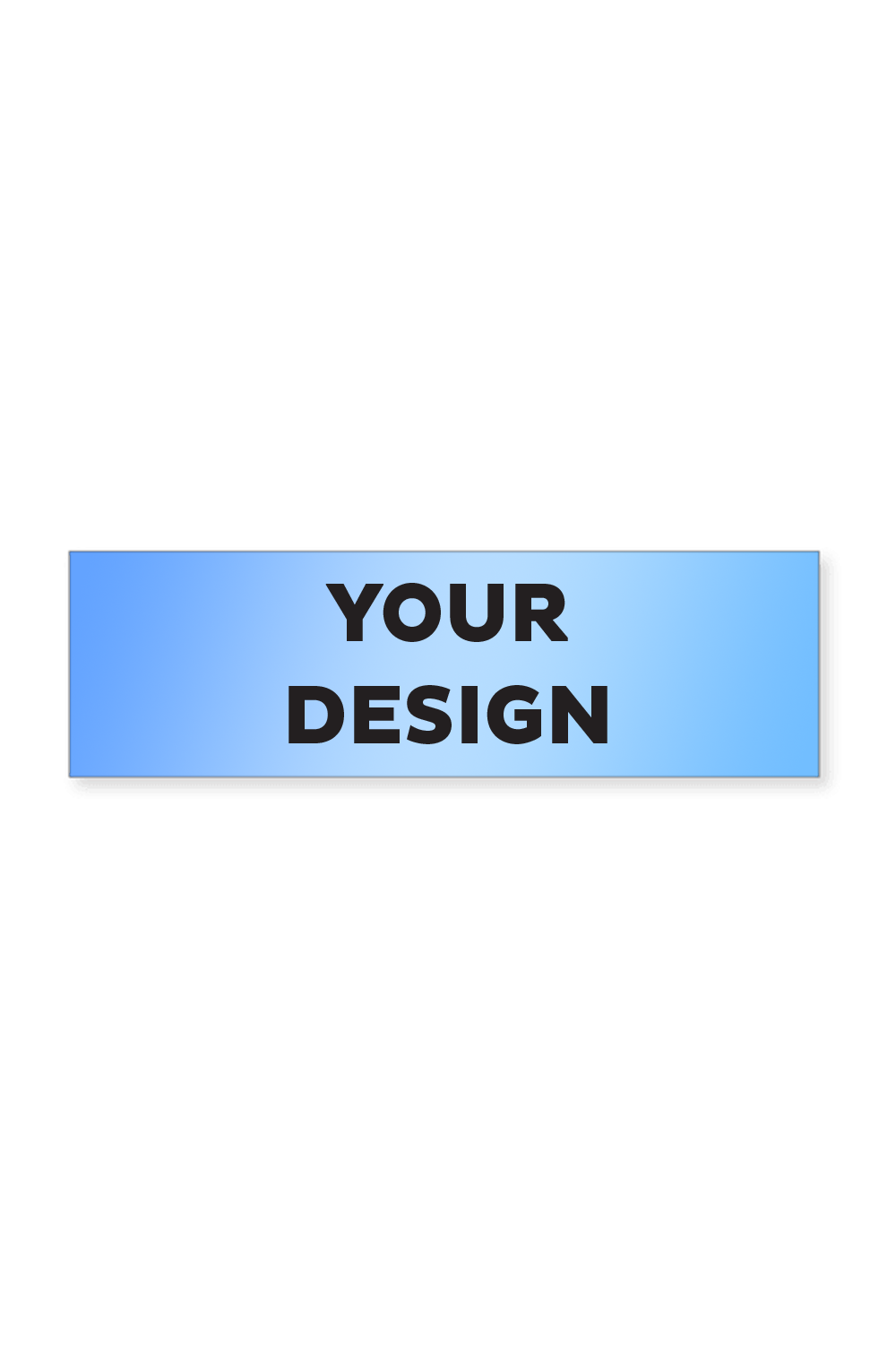 Small White Bumper Sticker