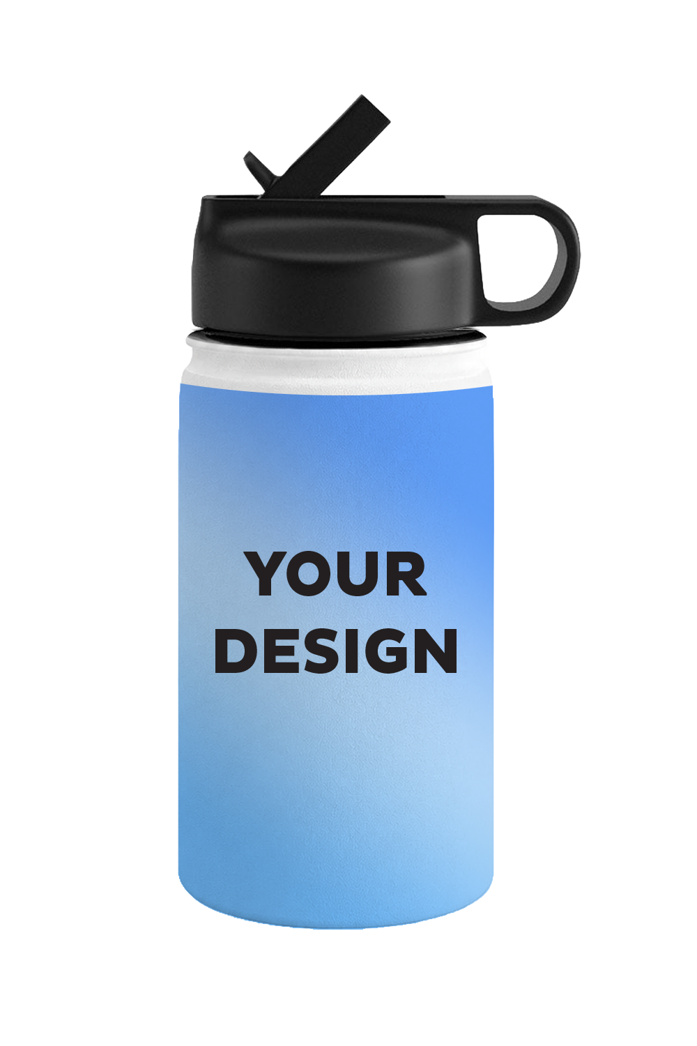 12oz Water Bottle - Straw Lid